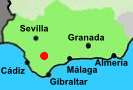 Lage der Sierra de Grazalema